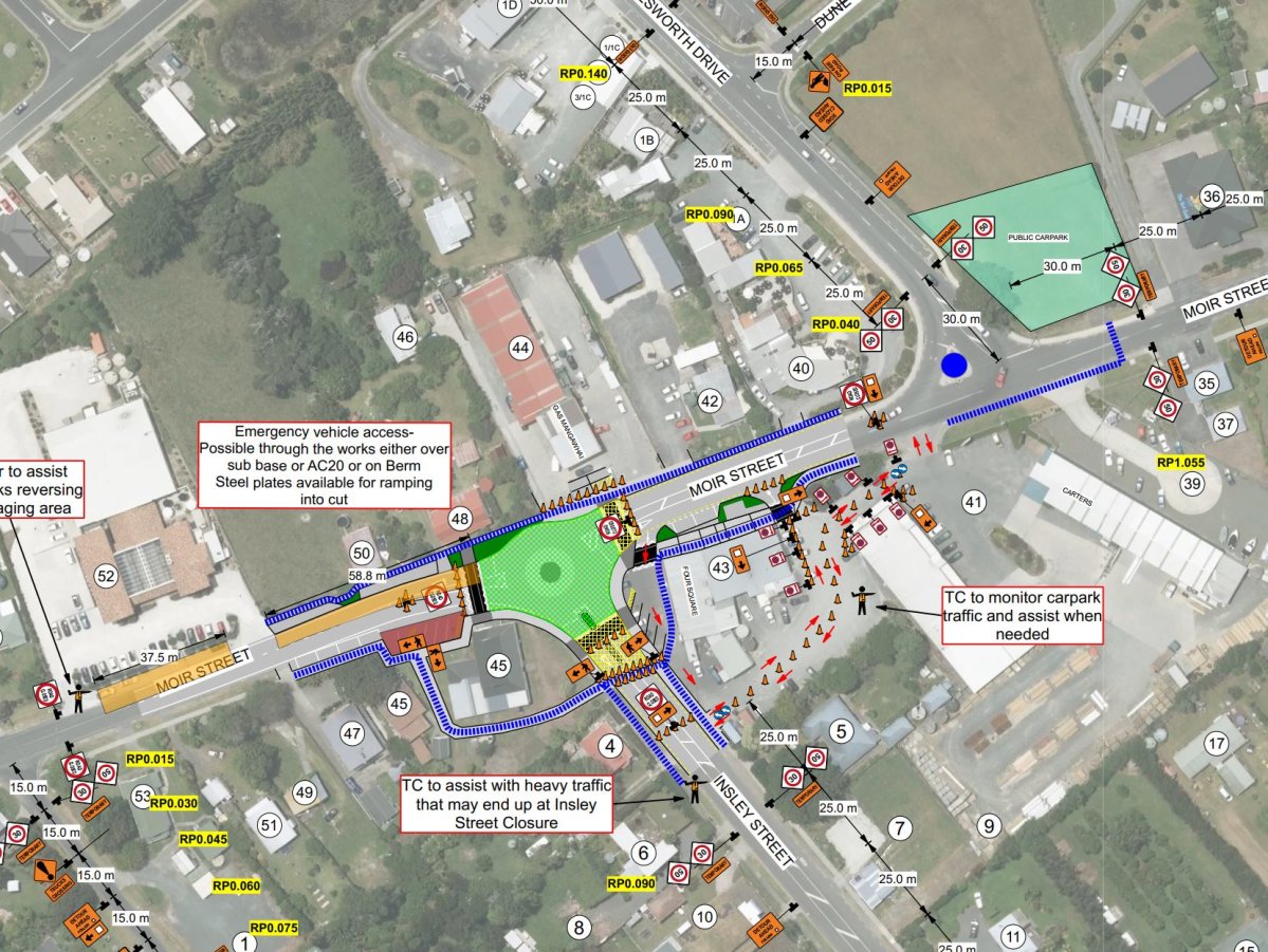 Village intersection works l Coming up ⁠– 36-hour intersection closure